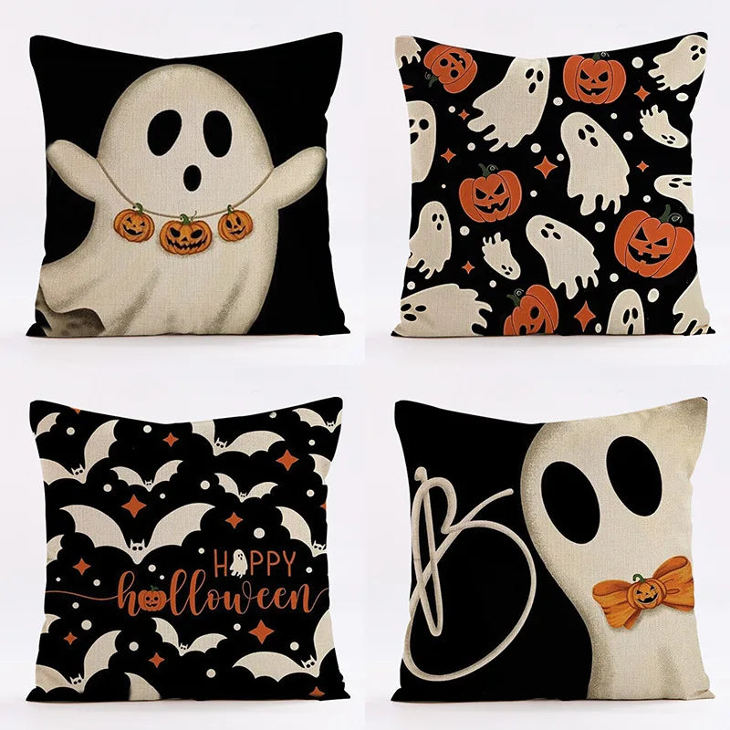 Halloween Pumpkin Witch Pillow Case Set for Home Sofa Decoration by Afralia™