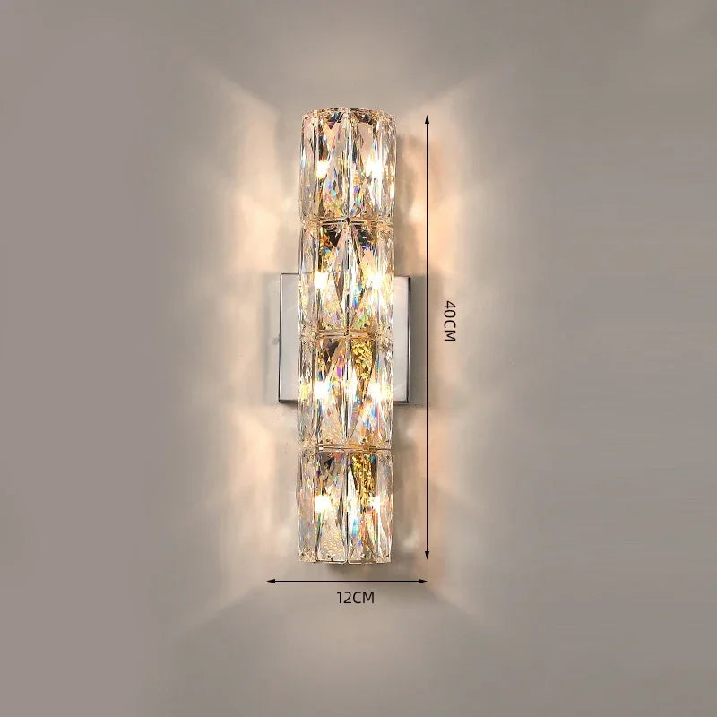 Afralia™ Crystal Wall Light: Luxury Nordic Style for Living Room & Bedroom