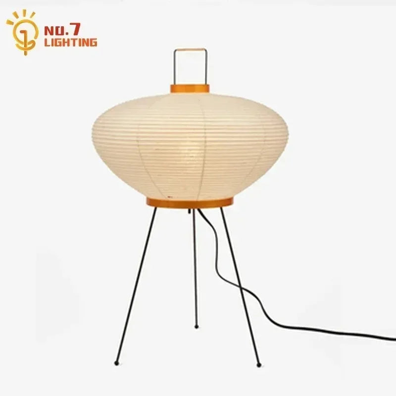 Afralia™ Akari Noguchi Table Lamp LED E27 Rice Paper Desk Light