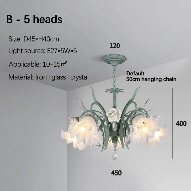 Afralia™ Crystal Flower Chandelier: Luxury LED French Style for Home, Hotel, or Shop