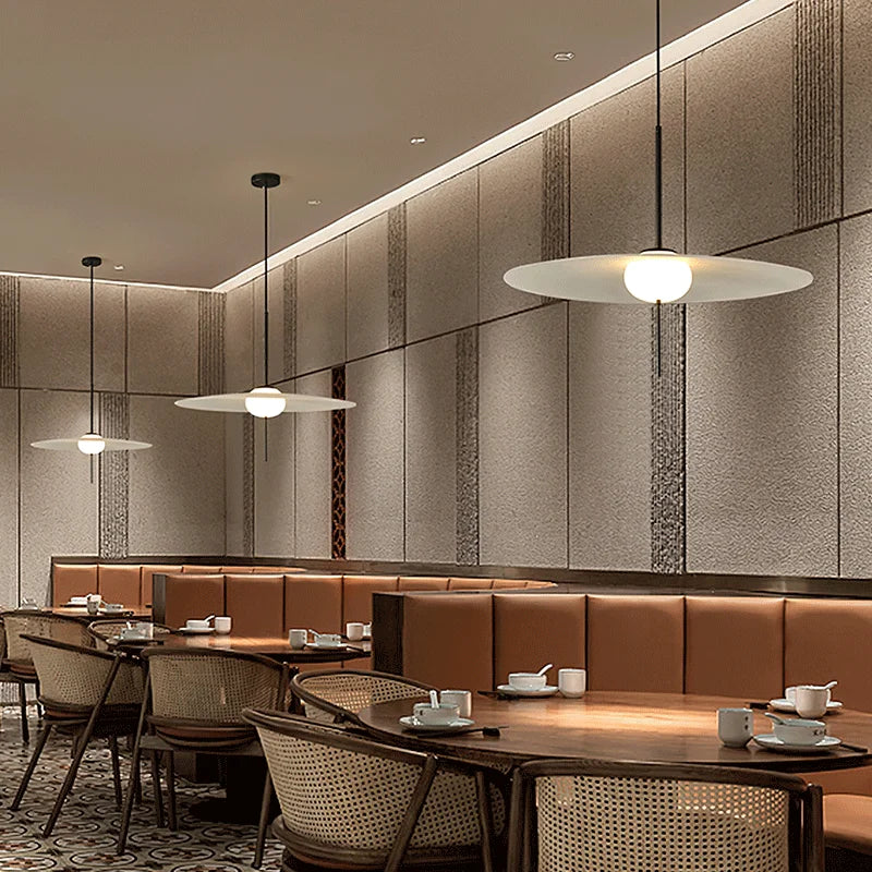 Afralia™ Minimalist Flying Saucer Pendant Light for Living Room, Study, Bar