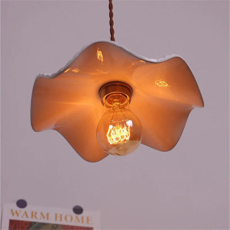 Afralia™ White Ceramic LED Pendant Light - Nordic Modern Design - Adjustable Hanging Lamp