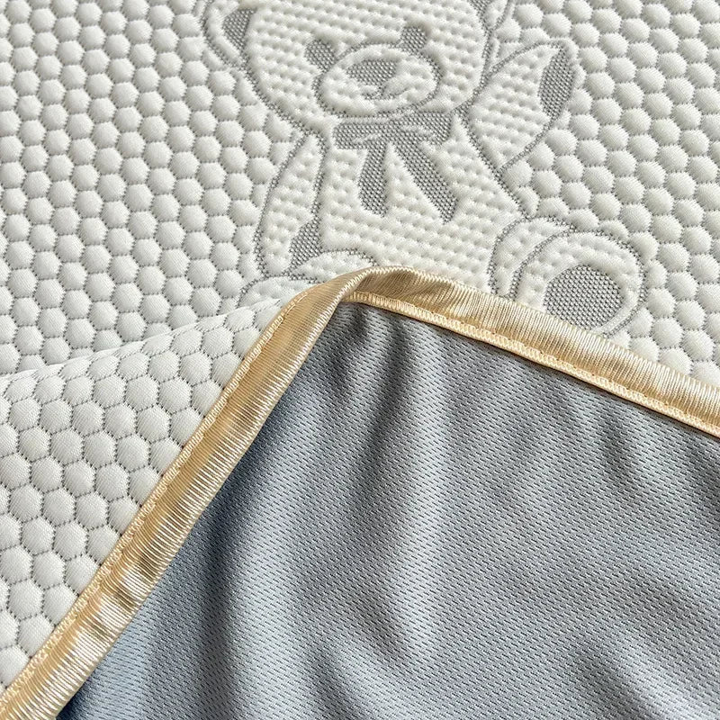 Afralia™ Little Bear Jacquard Cooling Mat: Soft, Breathable, & Durable Bed Cover