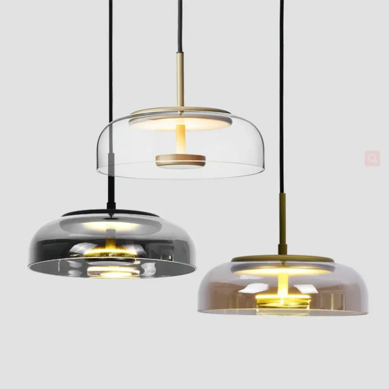 Afralia™ Nordic Glass Pendant Chandelier for Bedroom, Bar, and Restaurant