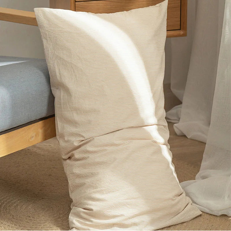 Afralia™ Luxury Cotton Bedding Sets: Soft & Breathable Striped Home Textile Collection