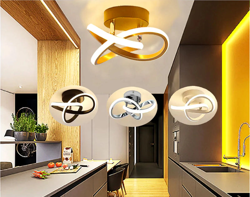 Afralia™ LED Strip Ceiling Lights: Modern Minimalist Home Decor Lamps for Living Room, Staircase, Balcony