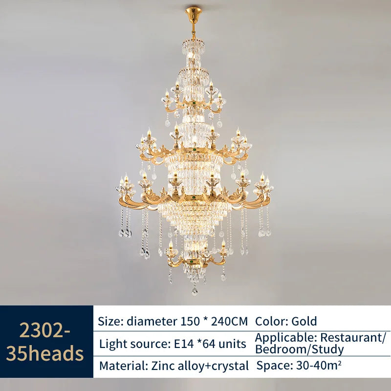 Afralia™ Jade Crystal Chandelier: Modern European Living Room & Dining Lamp