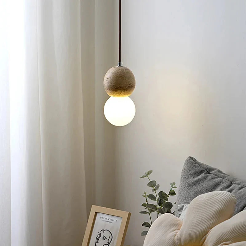 Afralia™ Yellow Limestone Wall Lamp - Modern Minimalist LED Light