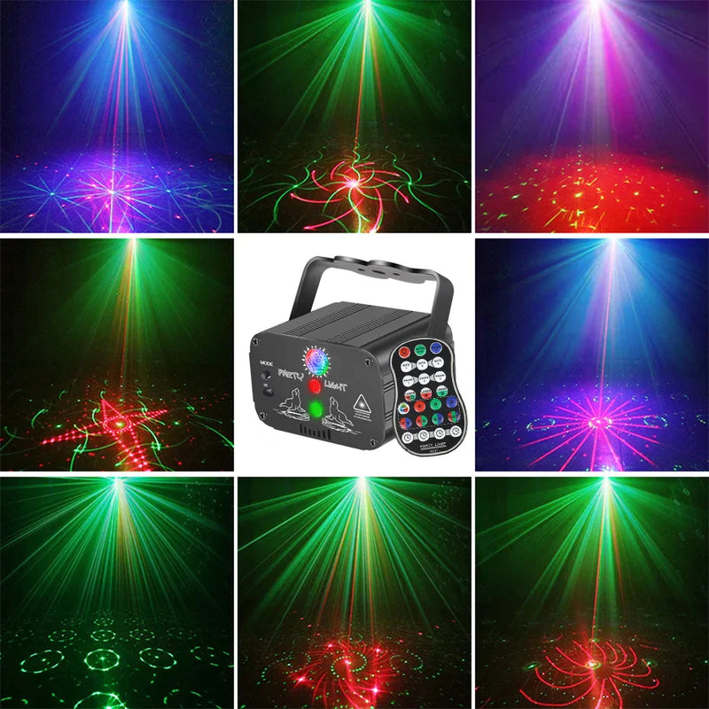 Afralia™ RGB Mini Laser Light Projector for Party, Wedding & Events