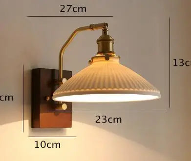 Afralia™ Ceramic Wall Lamp with Knob Switch - Home Lighting