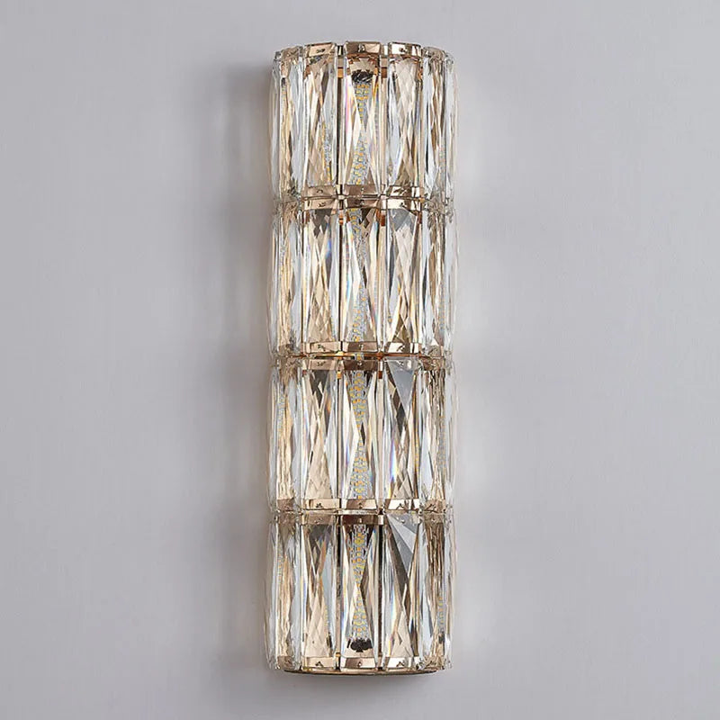 Afralia™ Crystal LED Wall Lamp for Living Room Aisle Bedroom Staircase Decoration