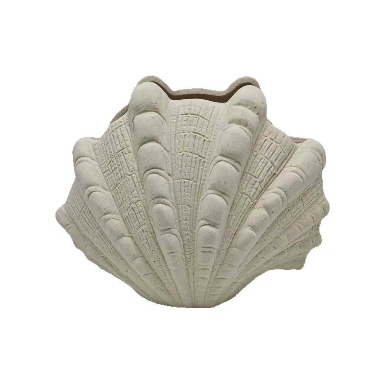 "Afralia™ Ceramic Clam Shell Vase for Home Decor and Terrarium Arrangements"