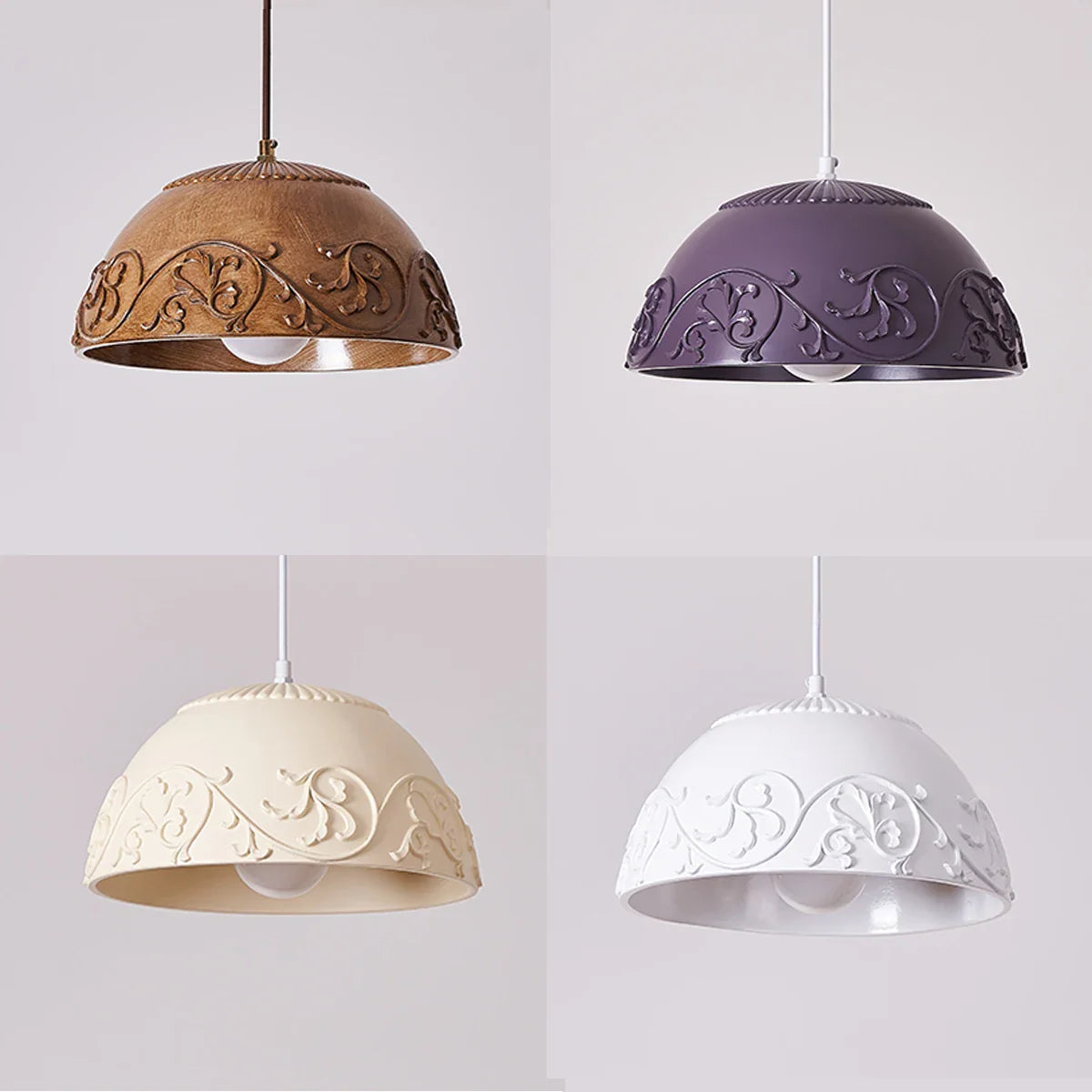 Creamy Resin Pendant Lights by Afralia™ for Bedroom & Living Room Lighting