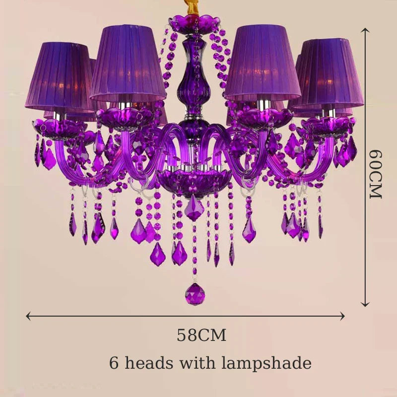 Afralia™ Pink Crystal Chandelier Pendant Lights for Dining Table, Bedroom, Living Room & More