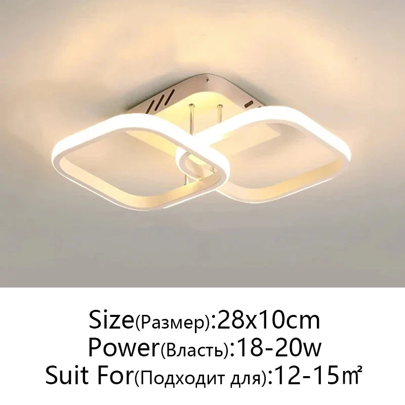 Afralia™ LED Ceiling Lamp for Modern Spaces - Minimalist Indoor Lighting