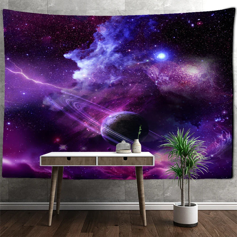 Afralia™ Astronaut Moon Tapestry Wall Hanging - Boho Hippie Living Room Decor