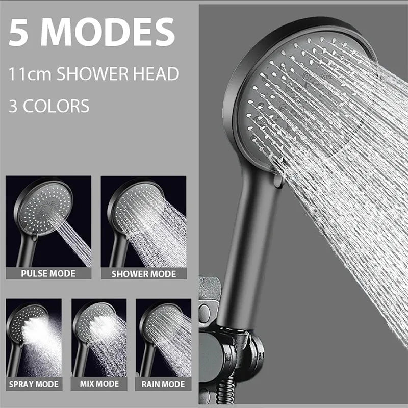 Afralia™ 5-Mode Adjustable High Pressure Shower Head for Luxurious Bathroom Experience.