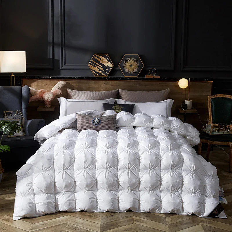 Afralia™ Twist Flower Cover Goose Down Comforter - Five Star Winter Bedding