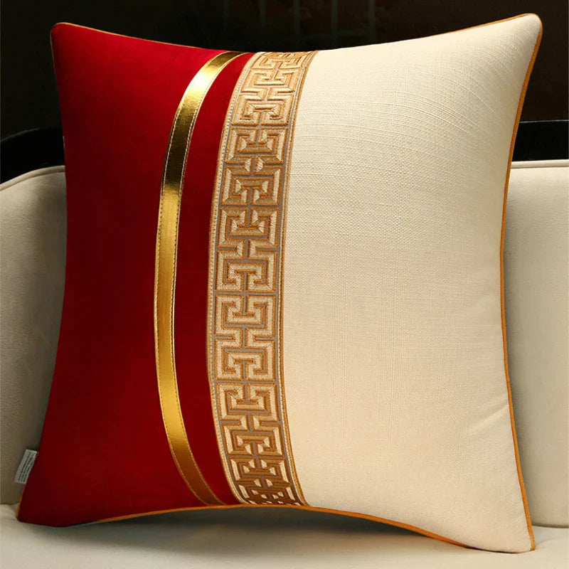 Afralia™ Chinese Style Decorative Pillow Cover for Home, Living Room, Sofa, Bedside