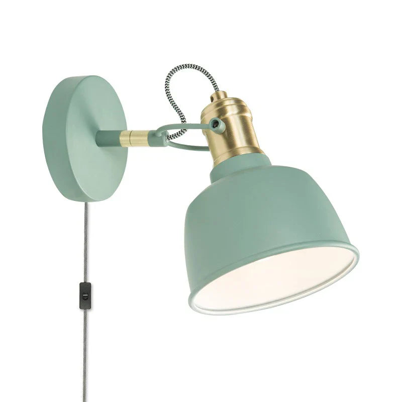Afralia™ Rotatable Metal Wall Lamp E27 Bedside Macaroon Light Fixture