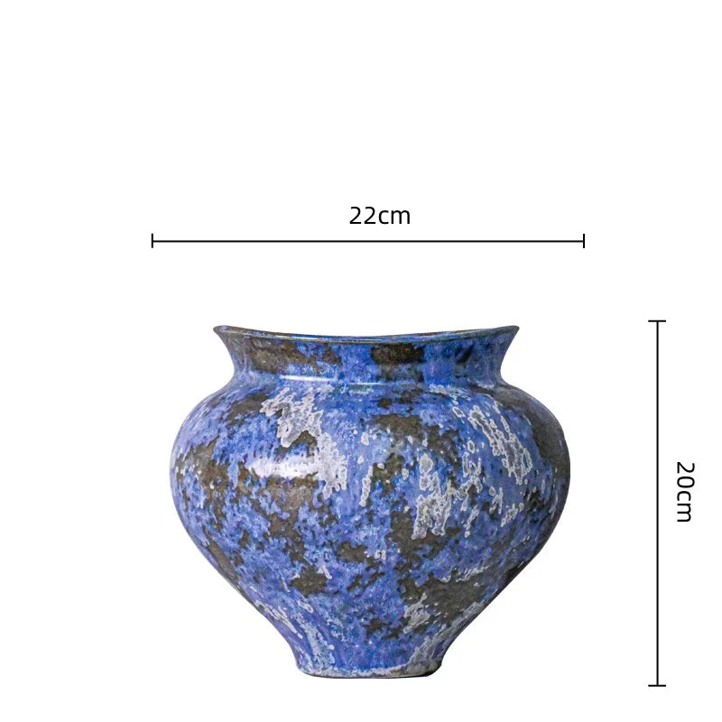 Afralia™ Handcrafted Chinese Porcelain Vase Home Decor Flower Arrangement Accessory