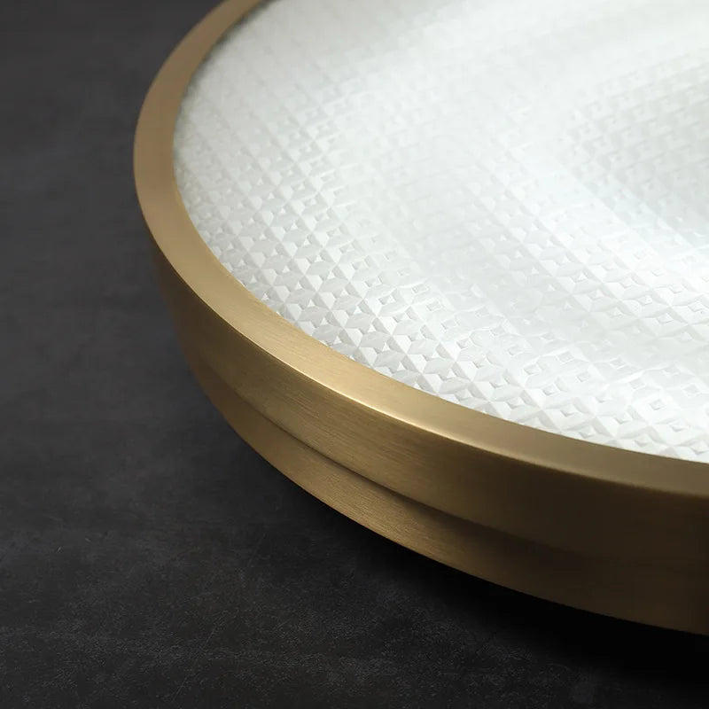 Afralia™ Copper Ceiling Lamp: Modern Round Surface Mounted Lighting for Bedroom