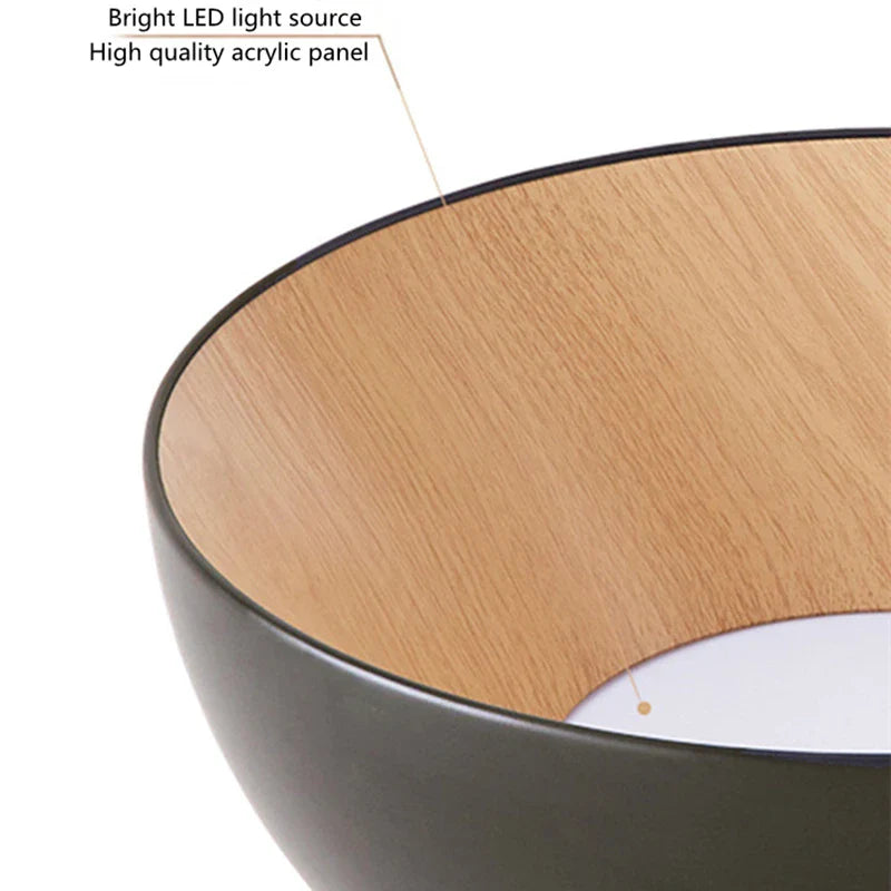 Afralia™ Nordic Wooden Duo Ceiling Chandelier for Modern Living Spaces