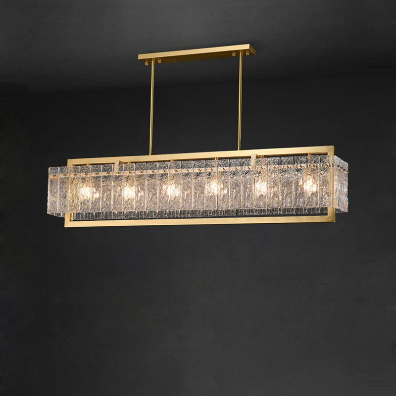Afralia™ Copper Glass Pendant Light for Living Room & Foyer