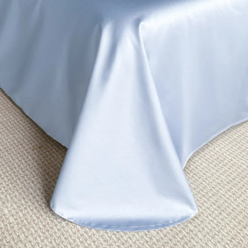 Afralia™ Embroidery Cotton Bedding Set: King Queen Europe Sheet Duvet Cover Pillowcase Bed Linens