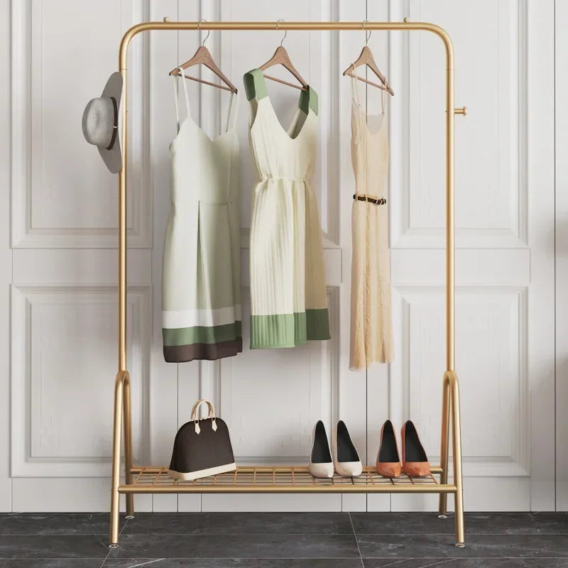 Afralia™ Multifunctional Coat Rack Clothes Stand with Wheels - Clothing Organizer