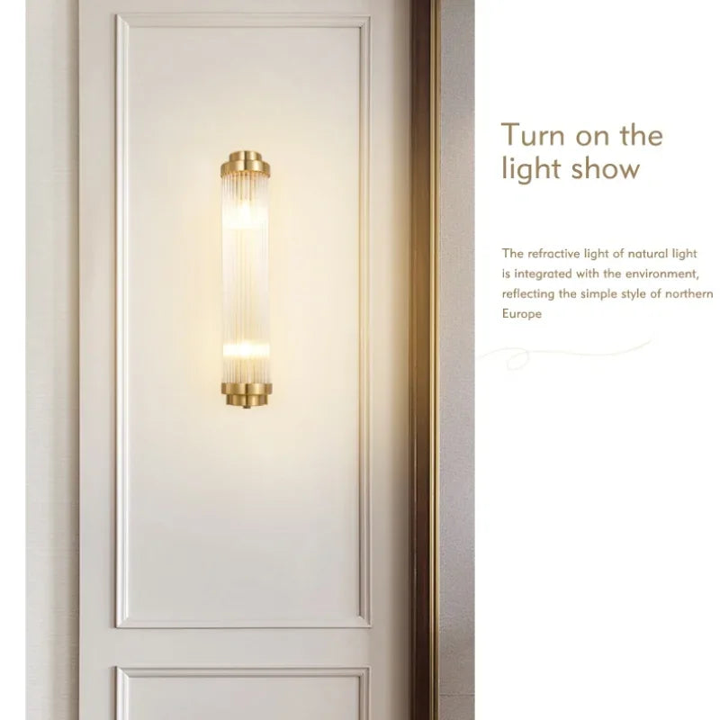 Afralia™ Crystal Wall Lights: Modern Minimalist LED Wall Sconce for Home, Living Room, Bedroom