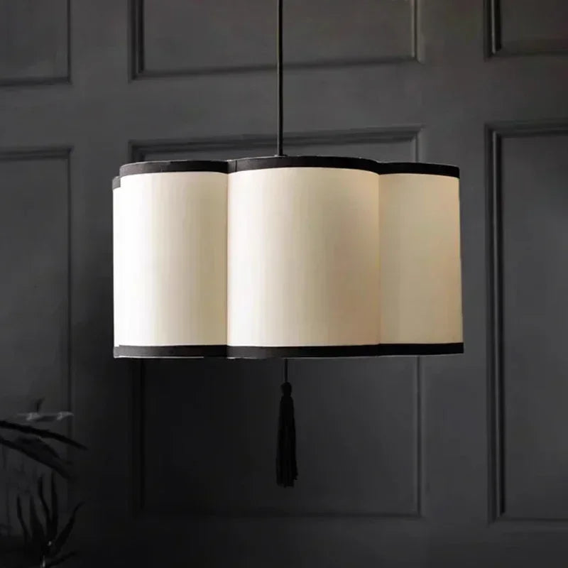 Nordic Fabric Pendant Light for Home Decor by Afralia™ - Indoor Chandelier Fixture