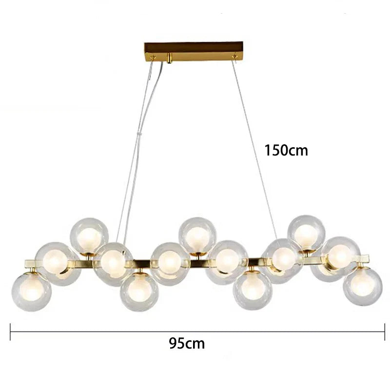 Afralia™ Modern LED Pendant Chandelier for Living Room & Dining Room Lighting