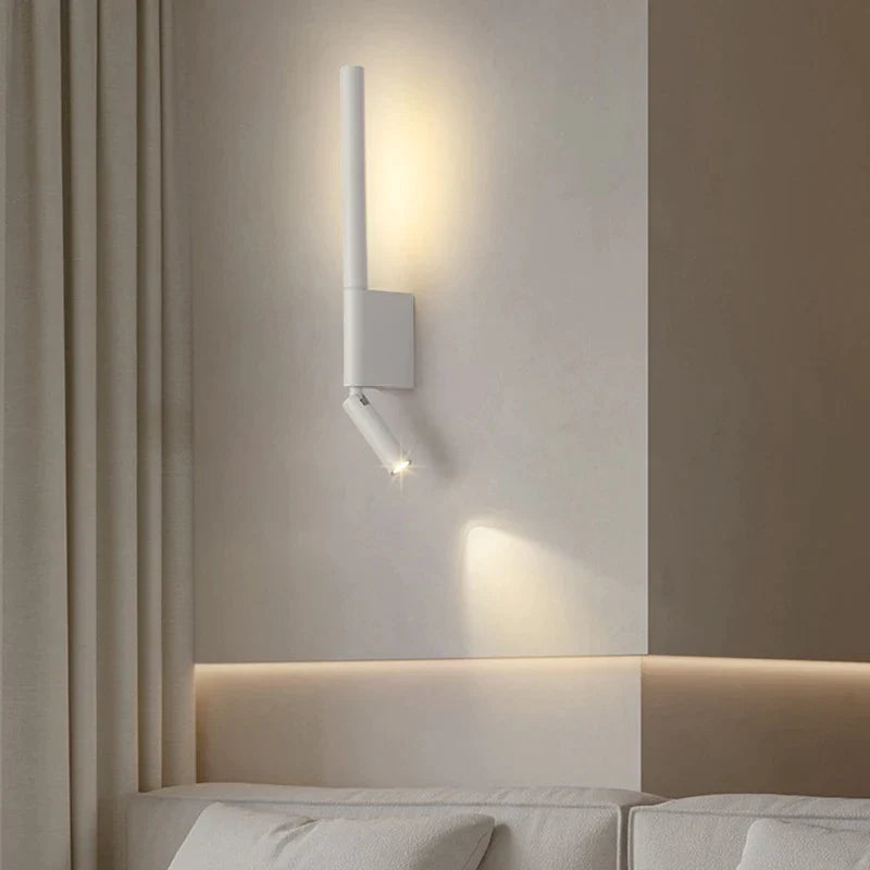 Afralia™ Modern Led Wall Light Black White Spotlight for Bedroom Living Room