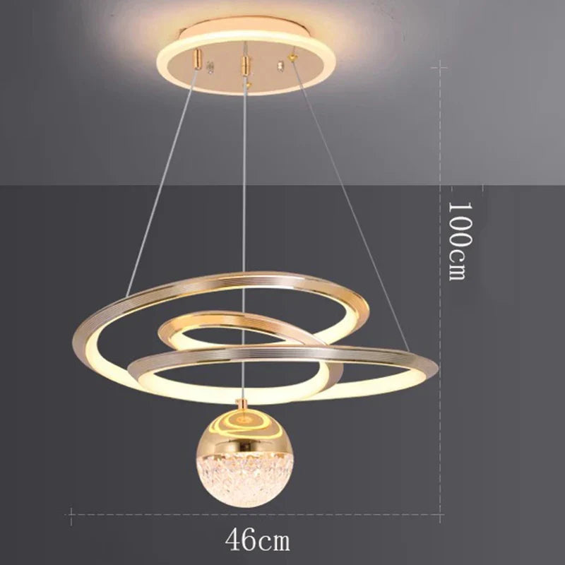 Afralia™ Modern LED Pendant Chandeliers for Home Decor and Indoor Lighting