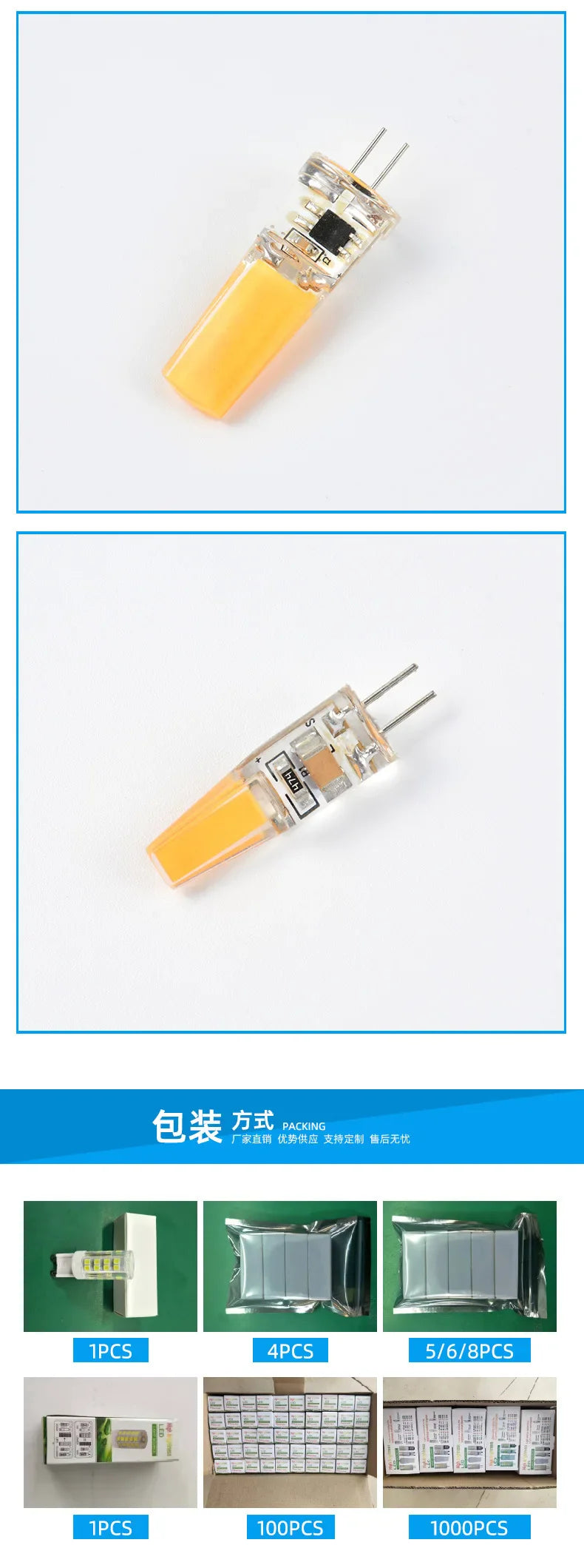 Afralia™ G9 LED Glass Bulb 6W-15W 220V COB Light for Constant Power Lighting