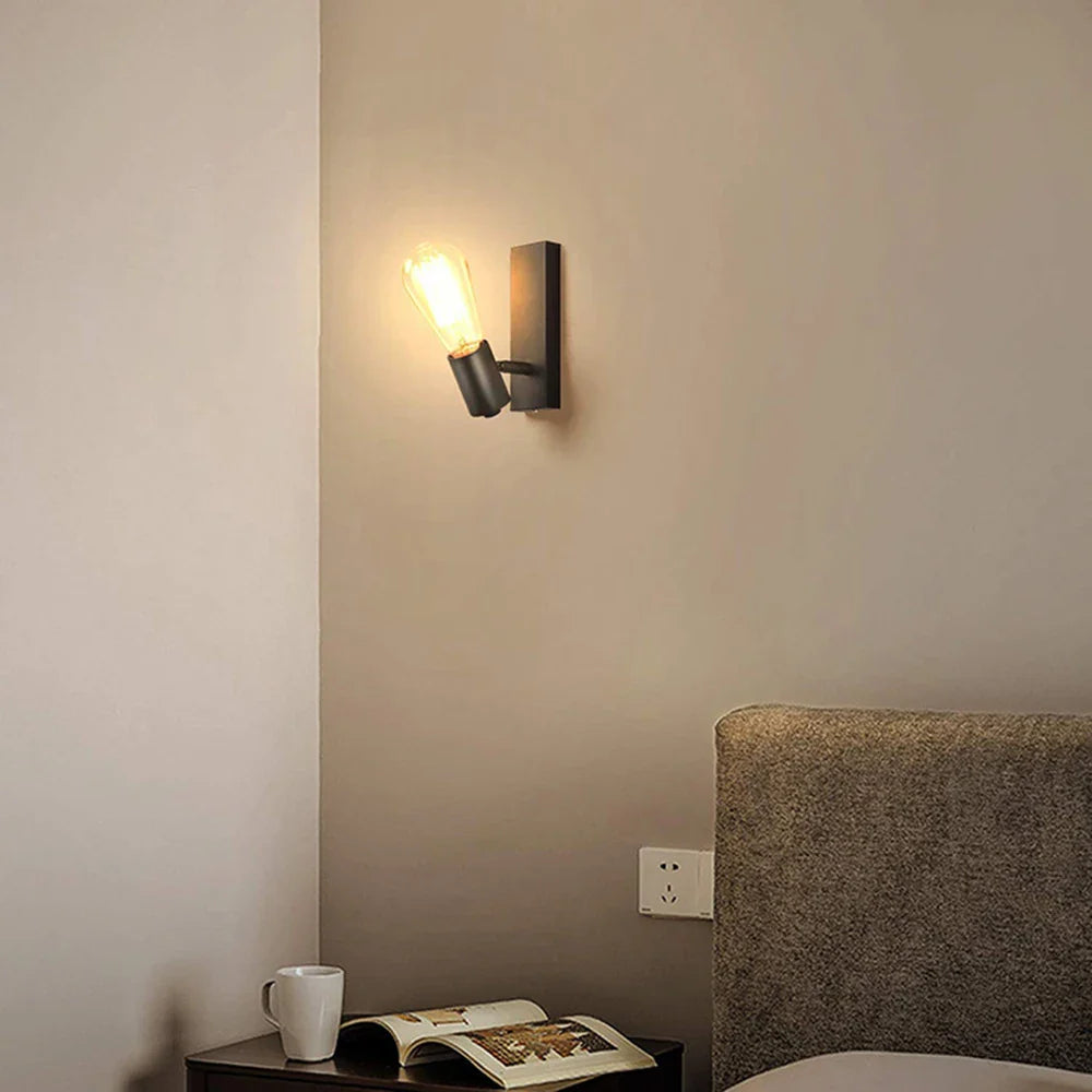 Afralia™ Nordic Retro E27 Wall Lamp Sconce for Bedroom and Living Room