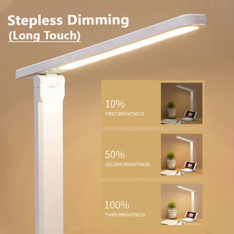 Afralia™ Touch Dimmable LED Table Lamp for Eye Protection and Reading