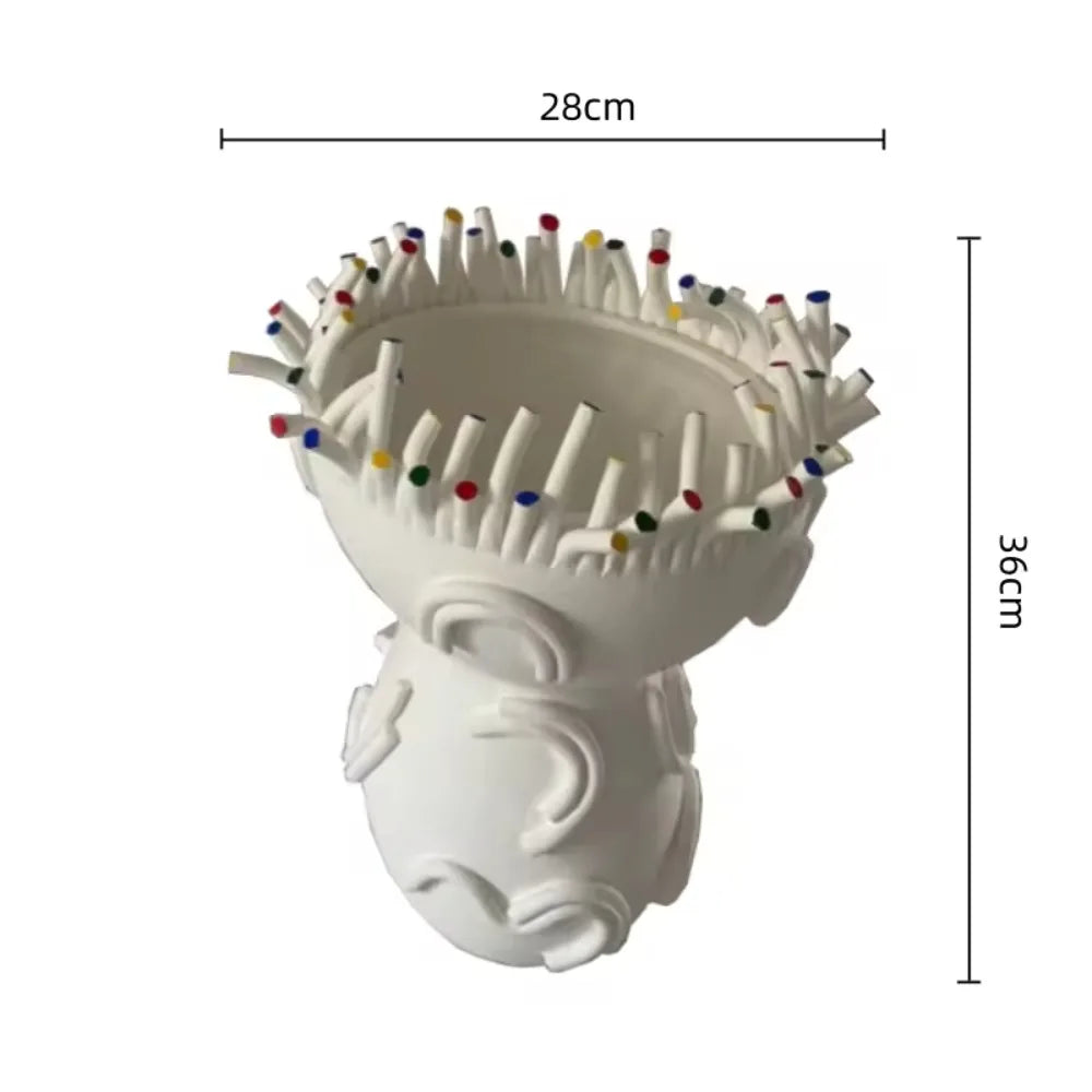 Afralia™ Coral Shapes Flower Pot Vase Ceramic Handicraft Home Decoration