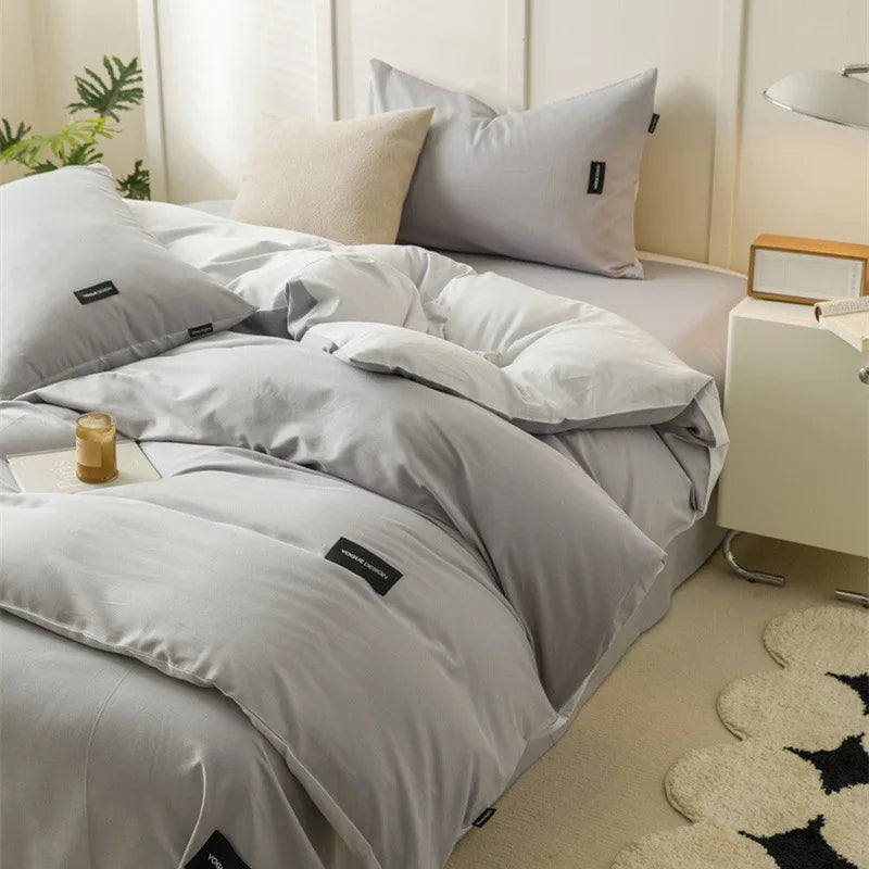 Afralia™ Cotton Bedding Set Super Soft Comforter All Season Home Textile