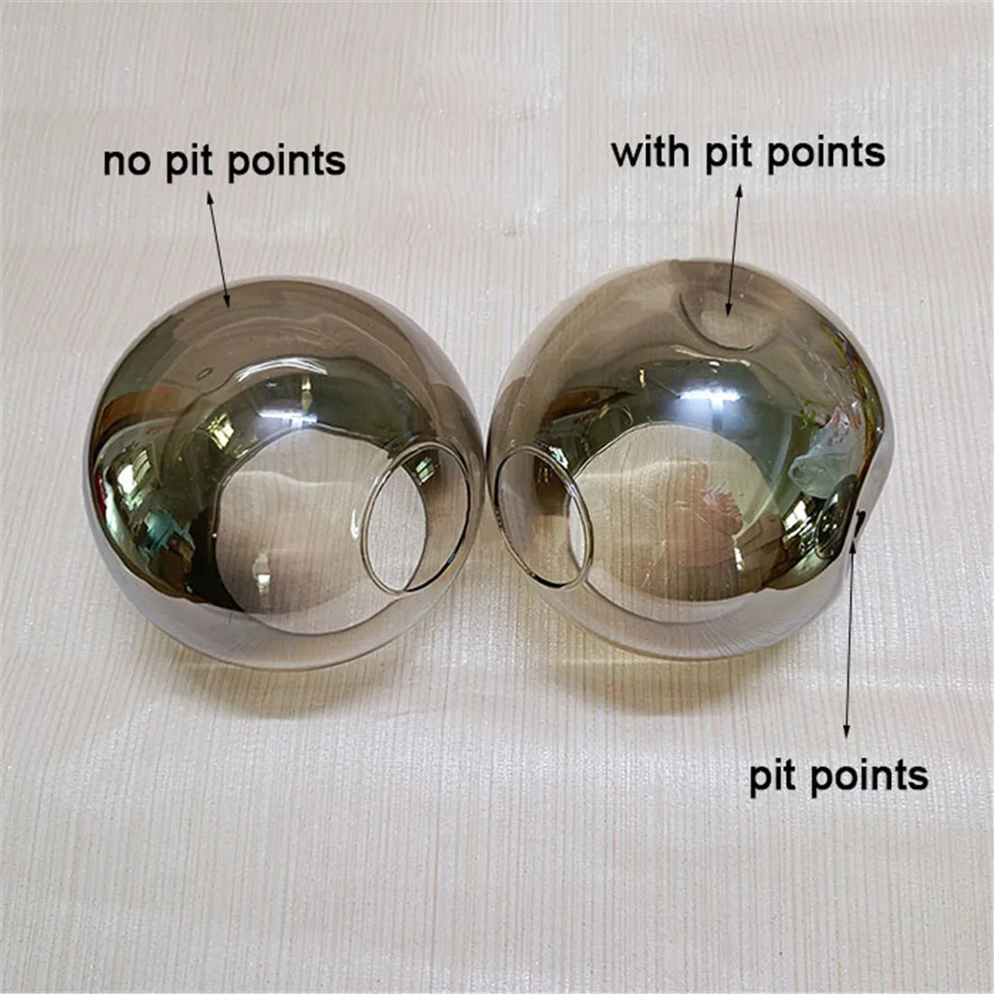 Afralia™ Side Opening Glass Shade Replacement for E27 Socket, D15cm, 45°C - Table Lamp Chandelier Cover