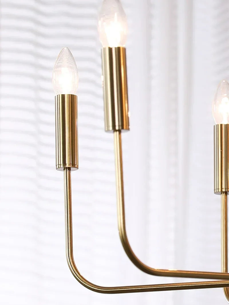 Afralia™ Modern Iron Chandelier E14 Droplight for Dining Room and Living Room