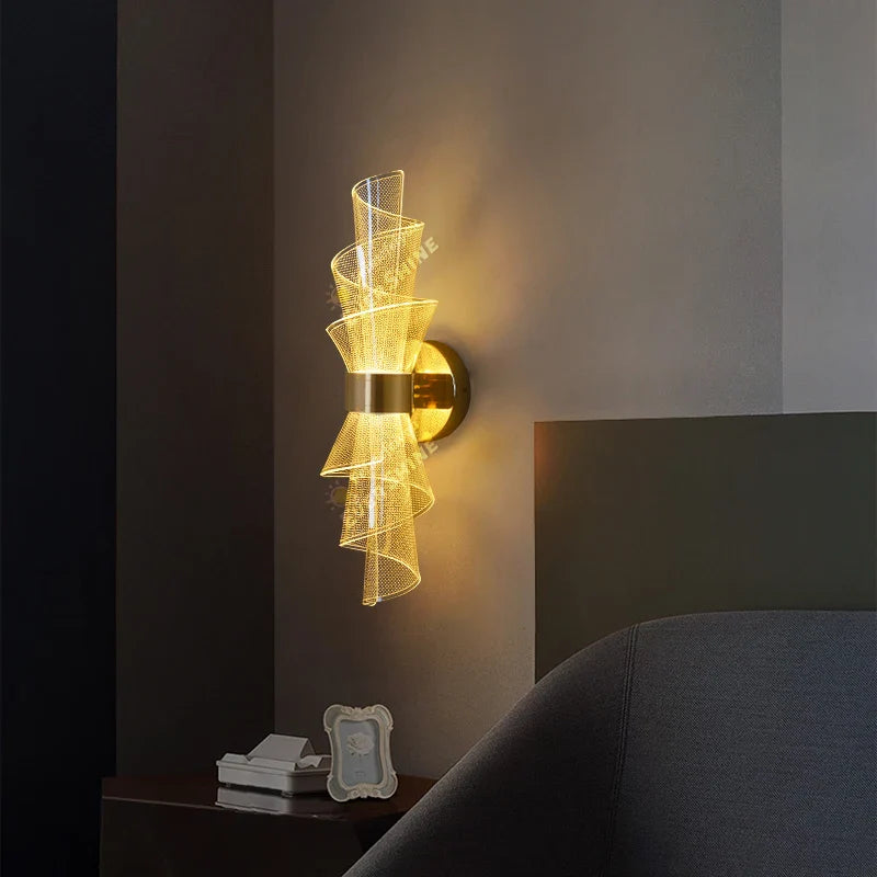 Nordic LED Wall Light Sconce for Home Living Room Bedroom Study Corridor, Afralia™ Bedside Wall Lamp