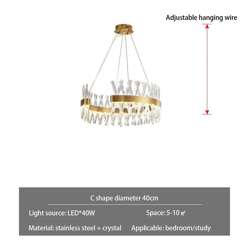 Afralia™ Gold Metal S Shape LED Pendant Lamp for Luxury Living, Bedroom, and Hotel
