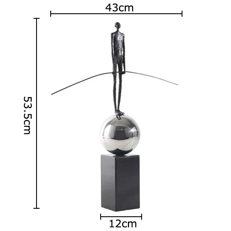 Afralia™ Abstract Character Marble Sculpture Room Decor