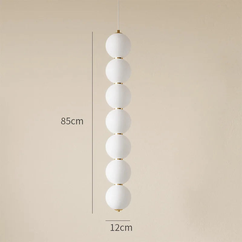 Afralia™ Glass Ball Chandelier Pendant Light for Living Bedroom