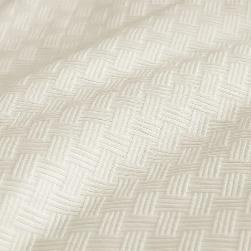 Afralia™ Waffle Grid Queen Duvet Two-sided Design Soft Breathable Comforter Blanket