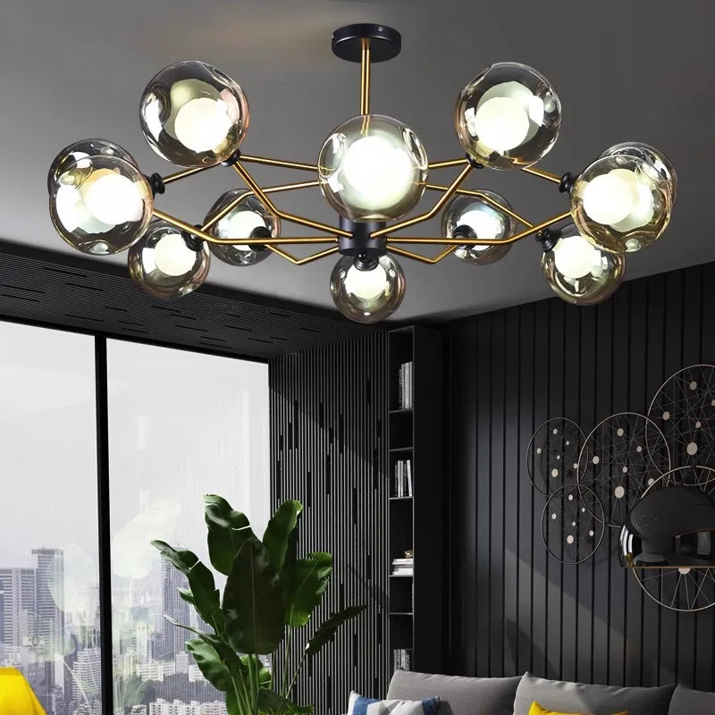 Afralia™ Modern LED Pendant Light Chandeliers for Living Room Dining Room Indoor Lighting