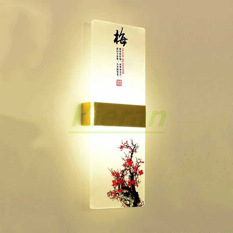 Afralia™ Flower LED Wall Lamp for Bedroom Study Restaurant Living Room Decoration