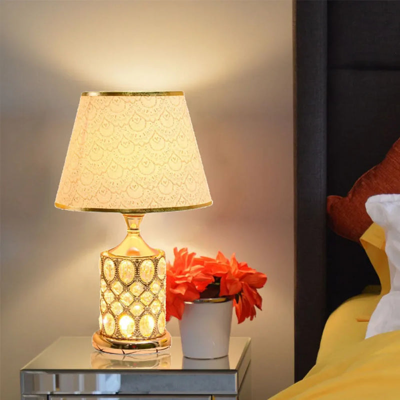 Afralia™ Crystal Table Lamp: Elegant Bedroom Nightstand Light for Warm & Romantic Ambiance